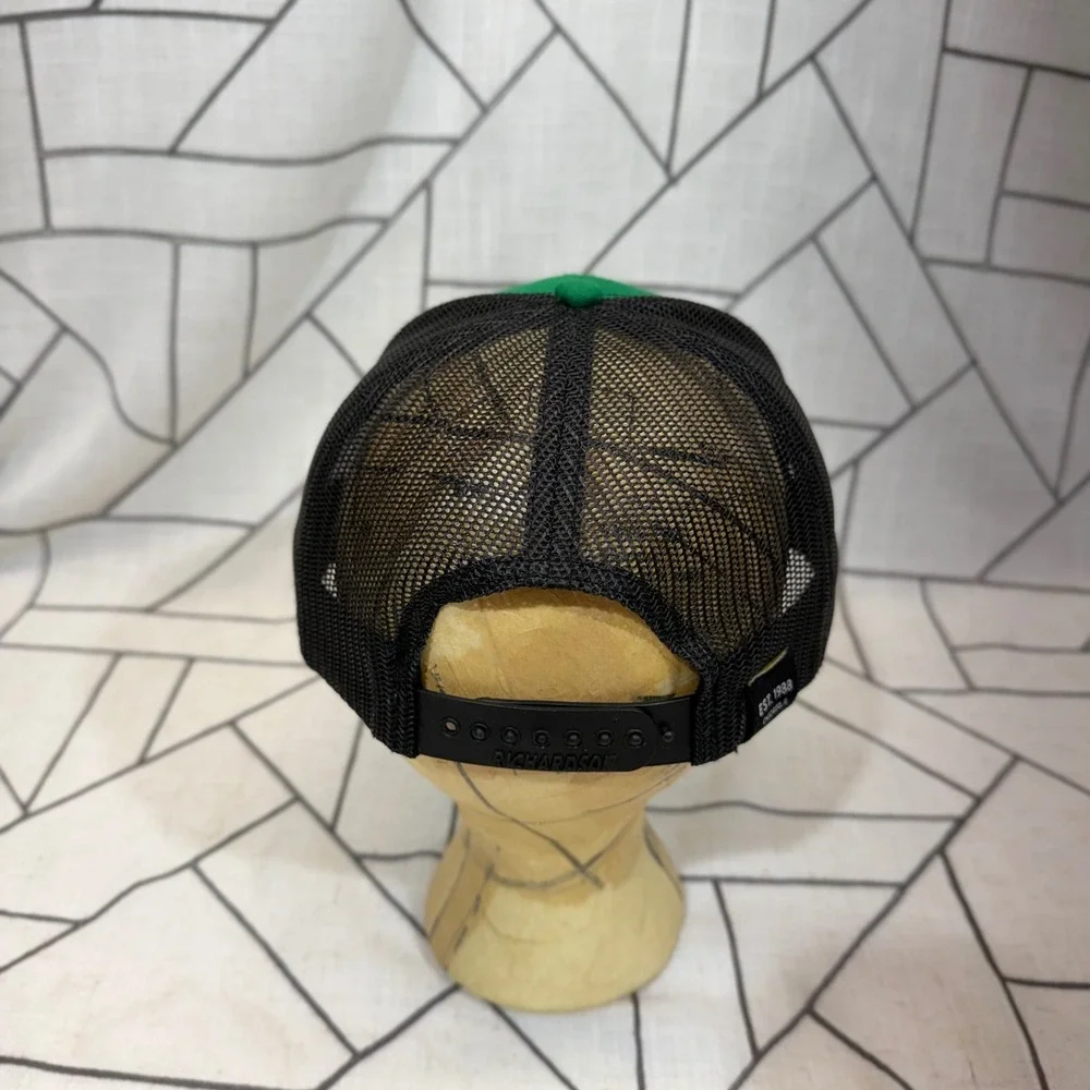 Richardson Goose Island Beer Co Trucker Hat OSFM Green Black Mesh Snapback 112